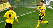 Haaland e Reinier comemorando pelo Borussia Dortmund - GettyImages