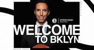 NBA: Steve Nash é anunciado como novo técnico do Brooklyn Nets - Twitter/ Brooklyn Nets