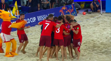 Brasil é derrotado pela Suíça na estreia da Copa do Mundo de Futebol de Areia - Transmissão/ SporTV
