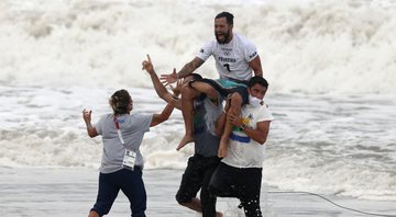Na grande final do Surfe, Ítalo Ferreira ficou na primeira posição nas Olimpíadas - GettyImages