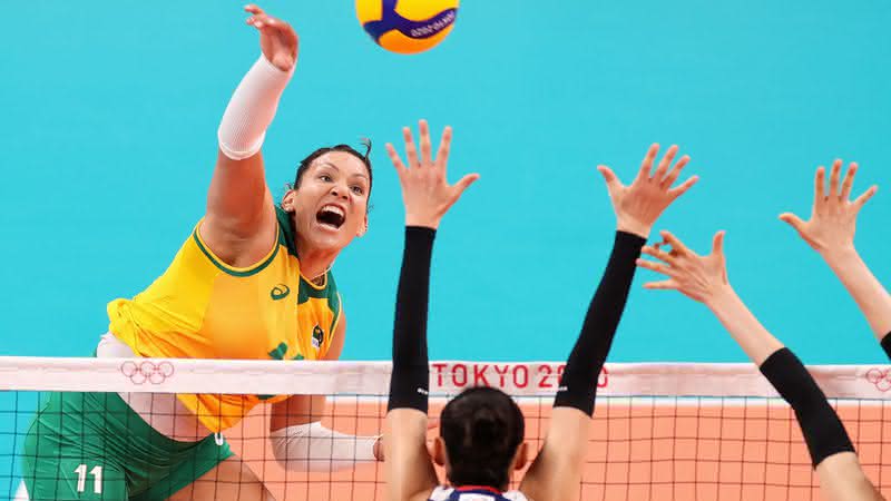 Nas Olimpíadas, Tandara vinha sendo titular do Brasil no Vôlei feminino - GettyImages