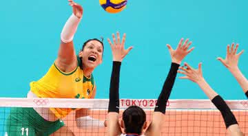 Nas Olimpíadas, Tandara vinha sendo titular do Brasil no Vôlei feminino - GettyImages