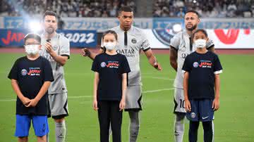Neymar e Mbappé estão com moral com Galtier após toda a polêmica que ambos se envolveram na última semana do PSG - GettyImages