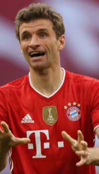 Thomas Müller em ação pelo Bayern de Munique