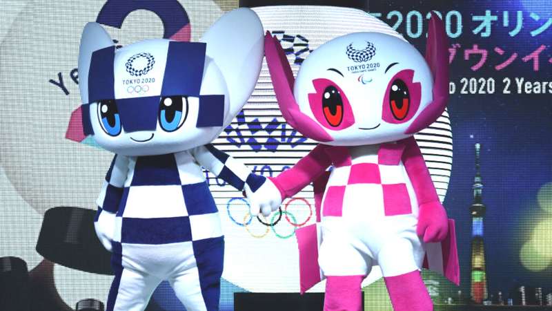 Mascotes dos Jogos Olímpicos sendo apresentados para a disputa das Olimpíadas Tóquio 2020 - GettyImages