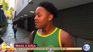 Gol de Arrascaeta? Torcedor viraliza ao apostar em autor de gol do Brasil - Transmissão/ TV Globo