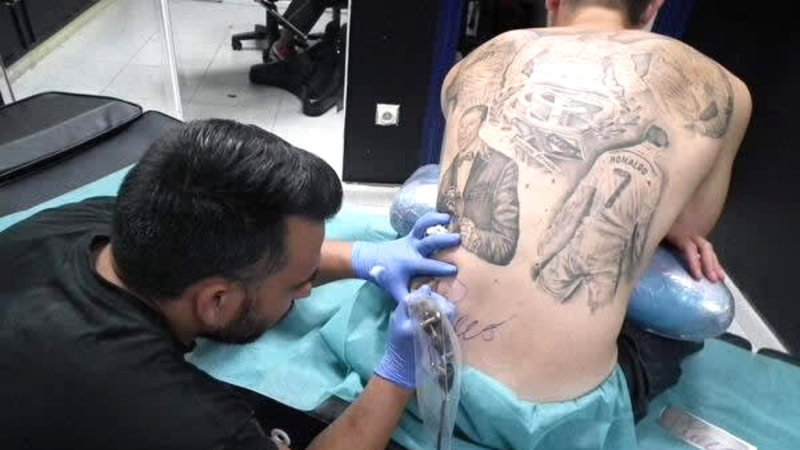 Torcedor tatua em homenagem a Cristiano Ronaldo - Reprodução/Twitter LukinhasMendes7
