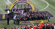 Jogadores do Palmeiras comemorando o título da Copinha - Cesar Greco/ Palmeiras/ Flickr