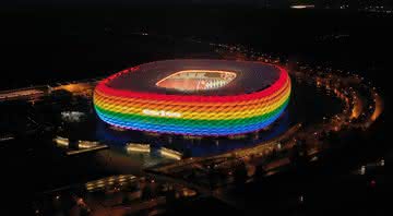 Uefa proíbe iluminação com as cores do arco-íris em estádio de Alemanha x Hungria - GettyImages