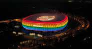 Uefa proíbe iluminação com as cores do arco-íris em estádio de Alemanha x Hungria - GettyImages