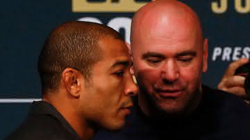 Dana White e José Aldo parecem não estar muito felizes com o desempenho do brasileiro no UFC - GettyImages