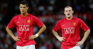 Cristiano Ronaldo e Rooney fizeram uma grande dupla de ataque no Manchester United - GettyImages