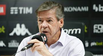 Jorge Salgado, presidente do Vasco, não ficou muito feliz com o resultado da partida contra o Flamengo - Rafael Ribeiro/Vasco
