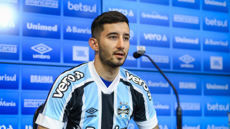 Com a camisa do Grêmio, Villasanti tem se destacado - Lucas Uebel / Grêmio FBPA / Flickr
