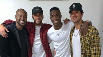 Thiaguinho, Neymar, Vinícius Jr e Gabriel Medina - Reprodução/ Instagram