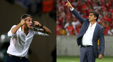 Vojvoda e Gustavo Quinteros, treinadores da partida (E/D) - Getty Images