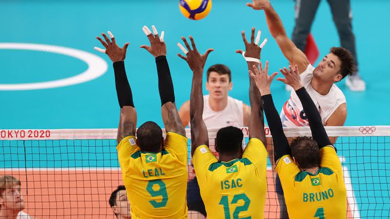 Na quarta rodada do Vôlei, Brasil e Estados Unidos duelaram nas Olimpíadas - GettyImages