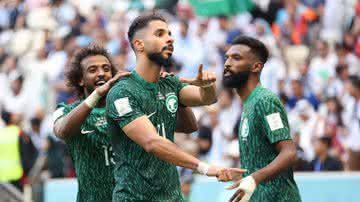 Arábia Saudita festejou bastante o gol contra a Argentina - GettyImages