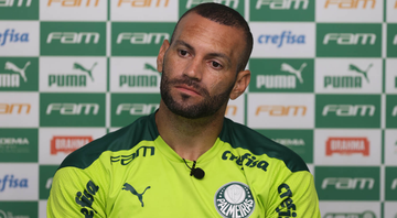 Weverton em coletiva de imprensa na Academia de Futebol - Cesar Greco/Sociedade Esportiva Palmeiras/Flickr