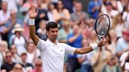 Torneio de Wimbledon com Djokovic comemorando a vitória - GettyImages