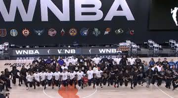 Jogadoras da WNBA aderem ao boicote em protesto por justiça a Jacob Blake - Transmissão/ WNBA