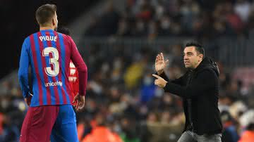 Piqué em campo pelo Barcelona e Xavi como técnico - David Ramos / Getty Images