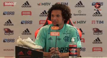 Willian Arão, volante do Flamengo - Transmissão Dugout/ Fla TV