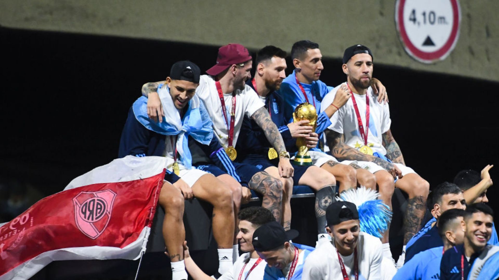 Argentina fazendo festa com os torcedores