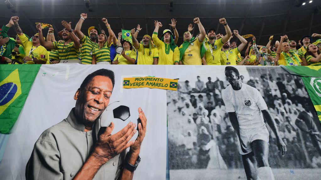 Público de Brasil x Coreia do Sul também homenageou Pelé na Copa do Mundo
