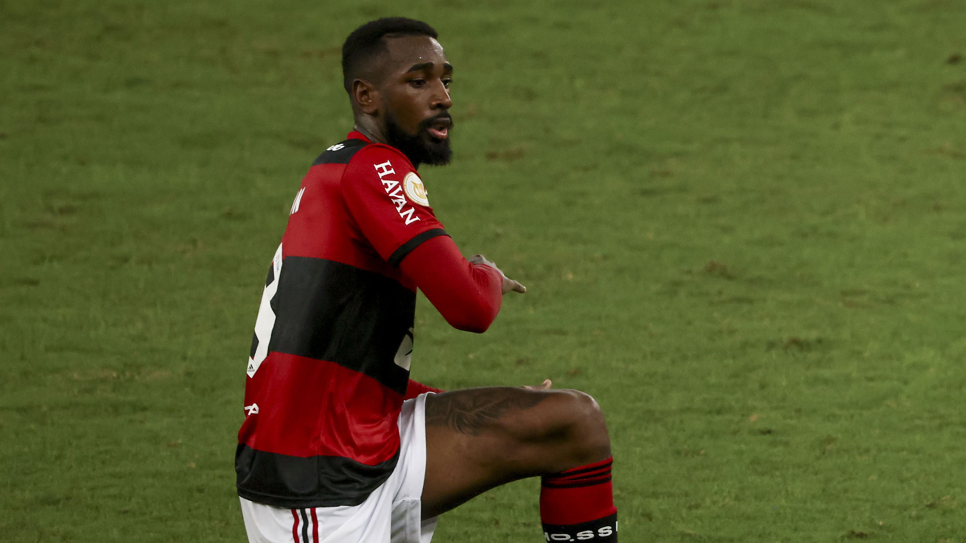 Gerson quando ainda atuava pelo Flamengo, em 2021 (Crédito: Getty Images)