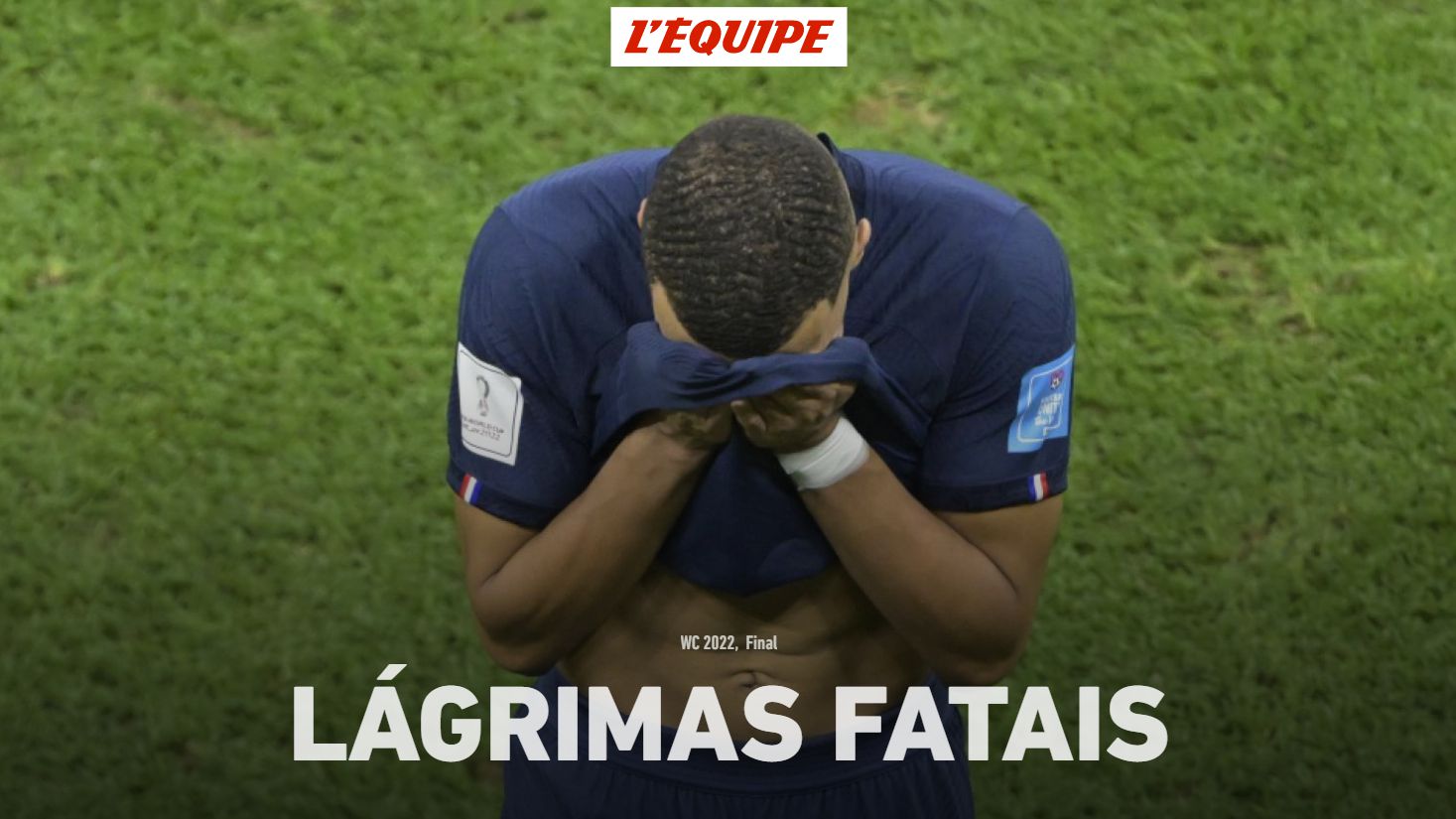 L'Équipe destaca choro de Mbappé