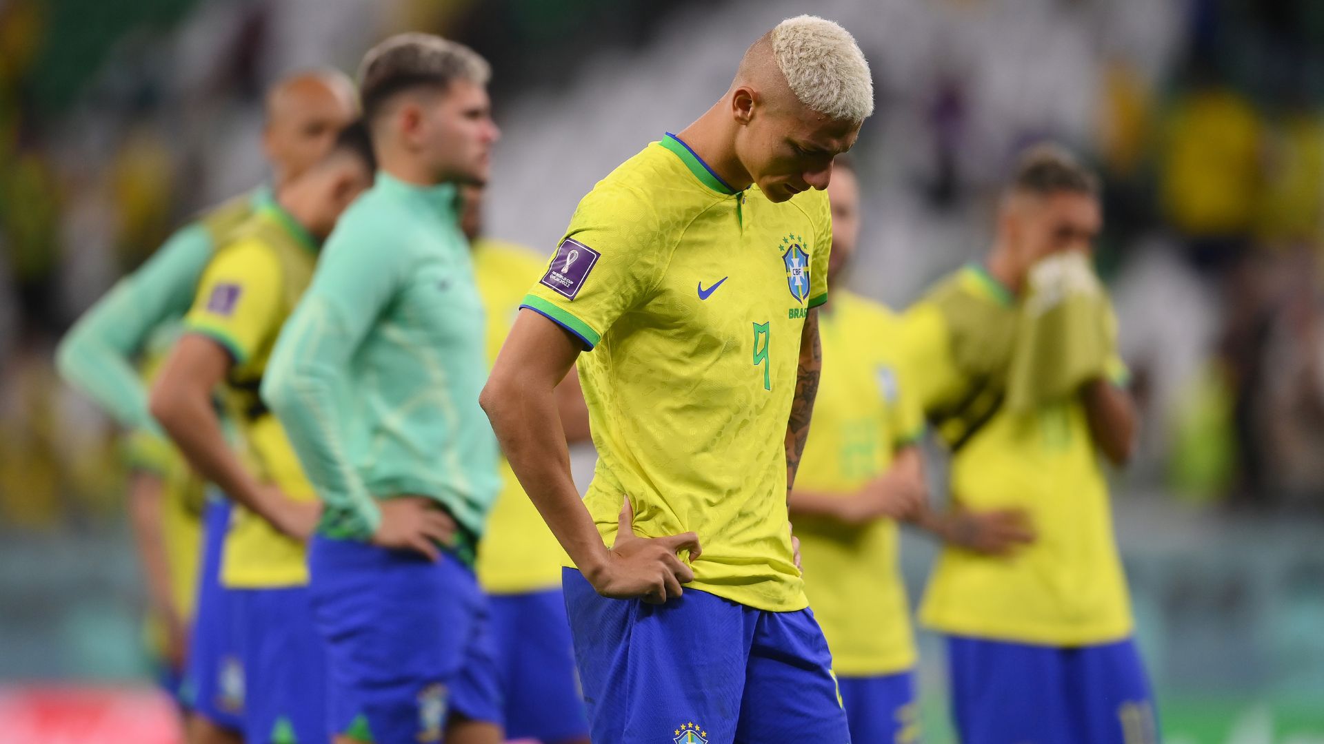 Richarlison, do Brasil, se despediu da Copa do Mundo nas quartas de final