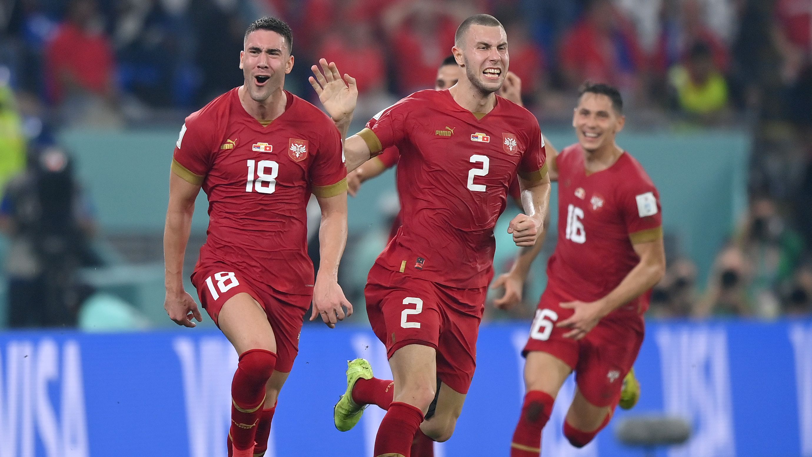 Sérvia teve jogo quente com a Suíça na Copa do Mundo