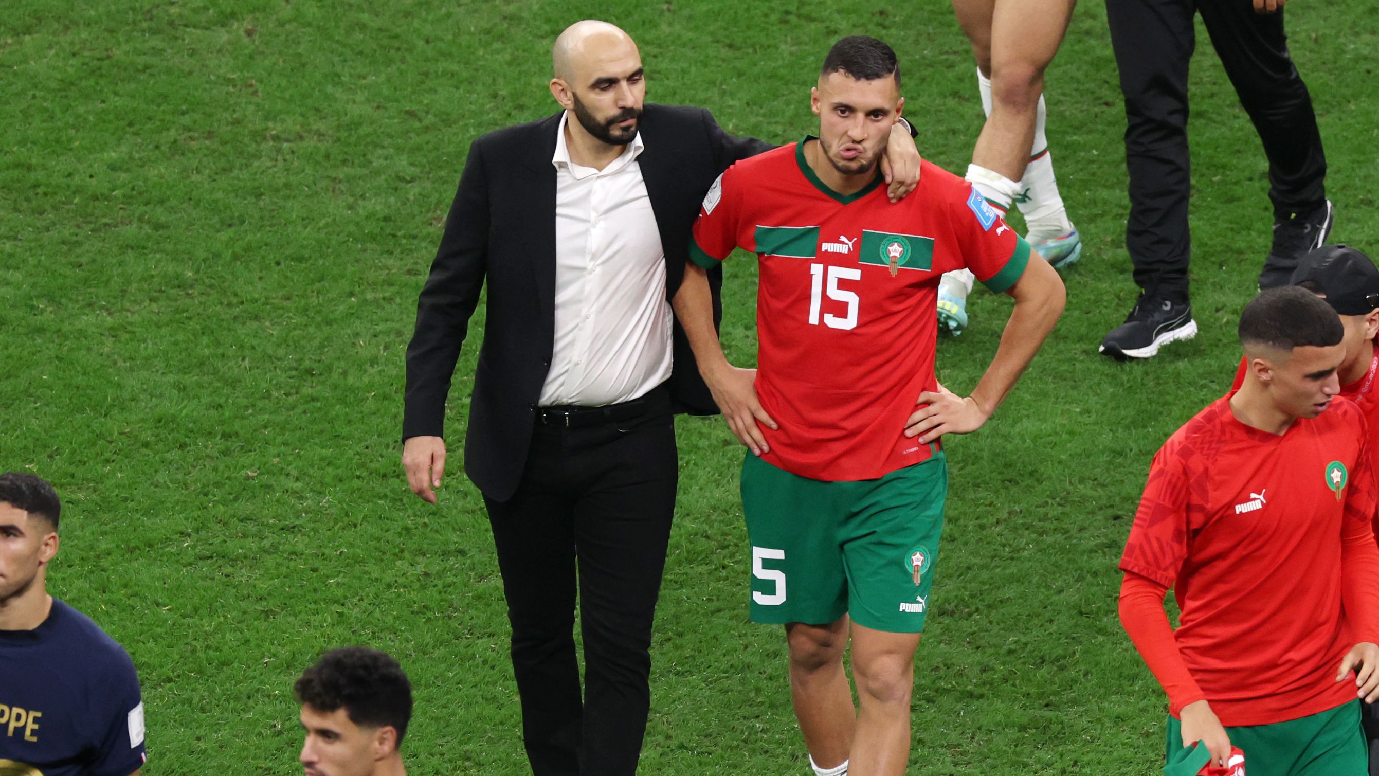 Técnico de Marrocos após derrota contra a França (Crédito: Getty Images)