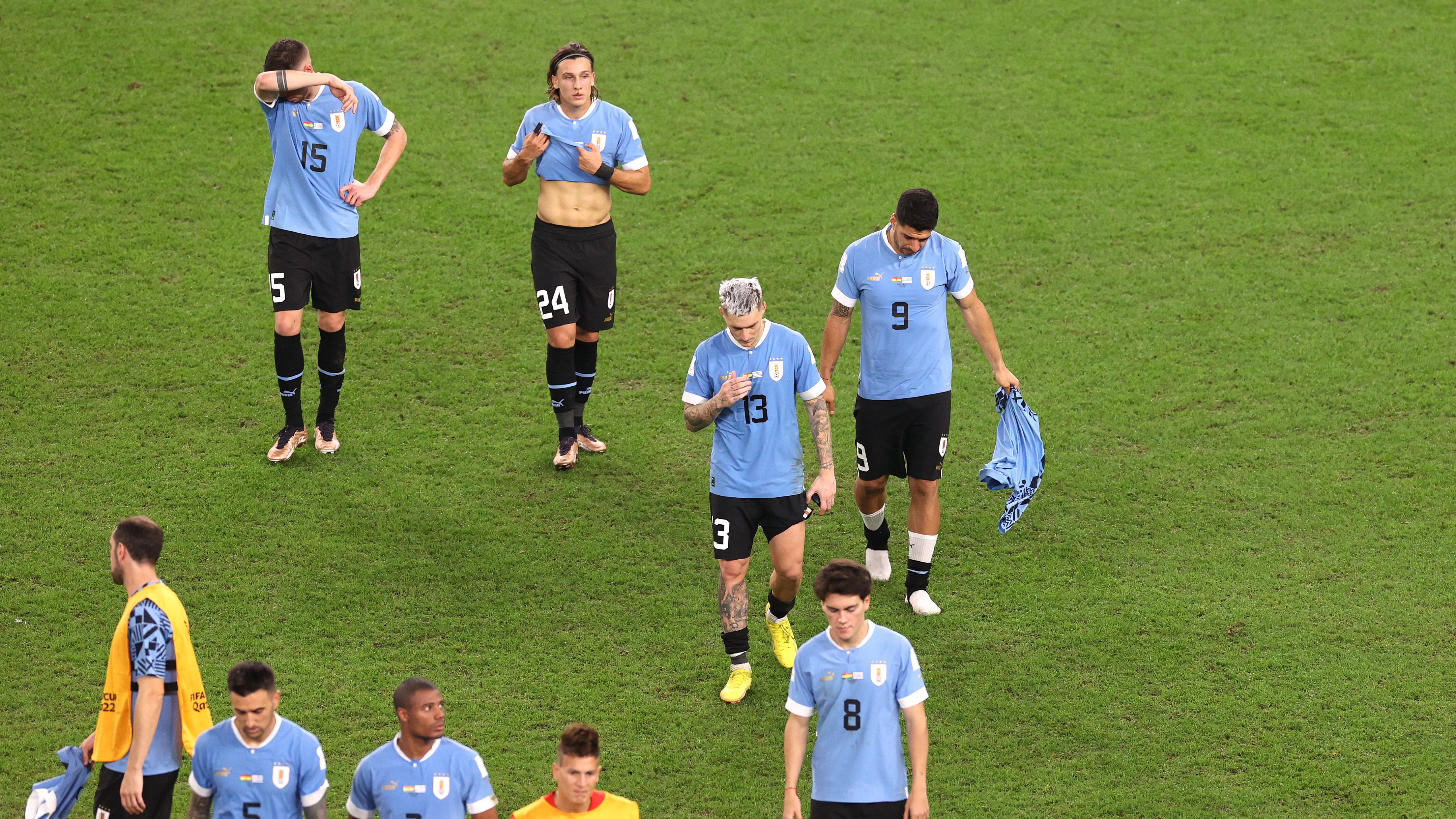 Uruguay crashed in the group stage of the World Cup