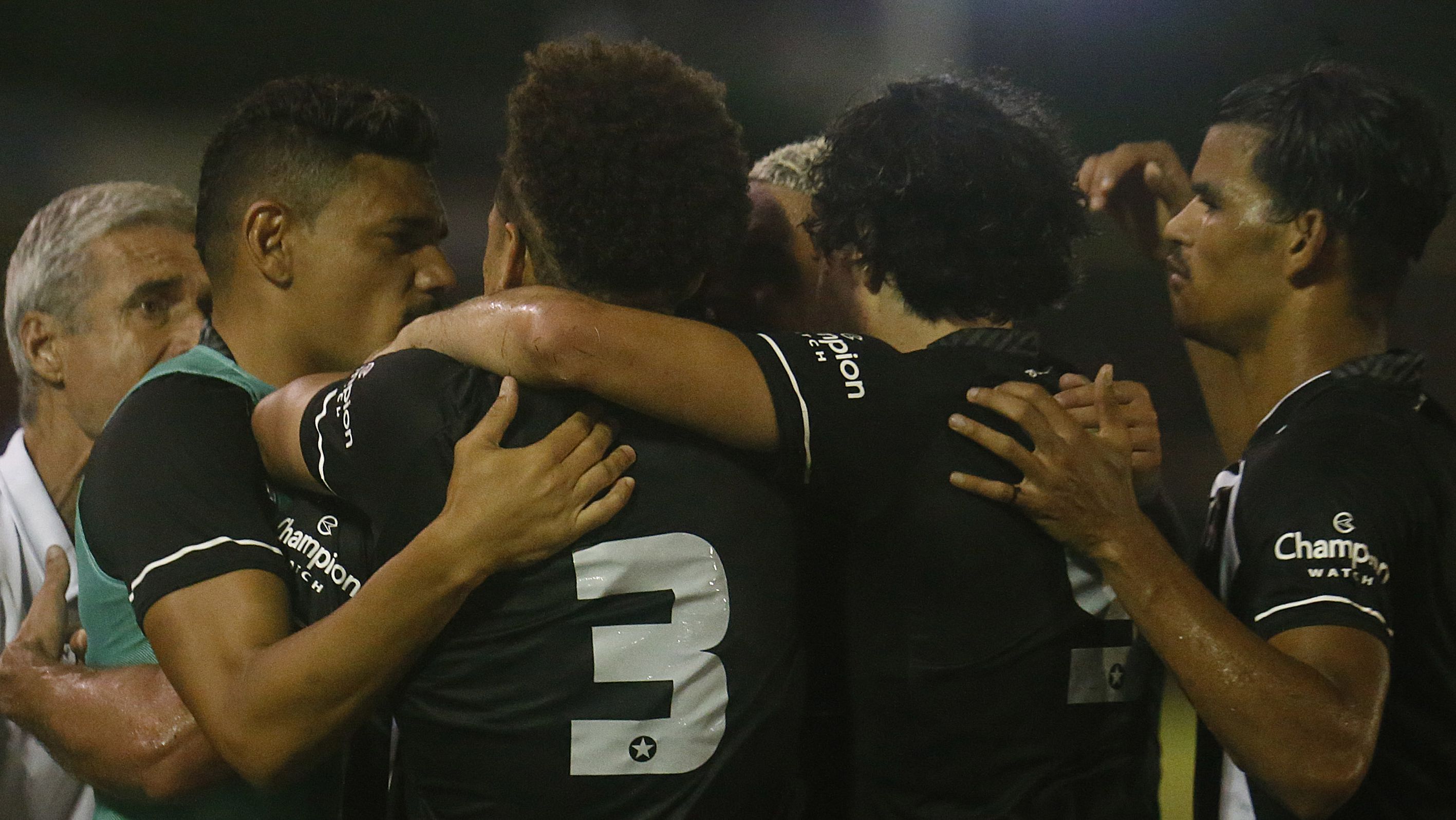 Botafogo comemorando a última vitória (Crédito: Vítor Silva / Botafogo)