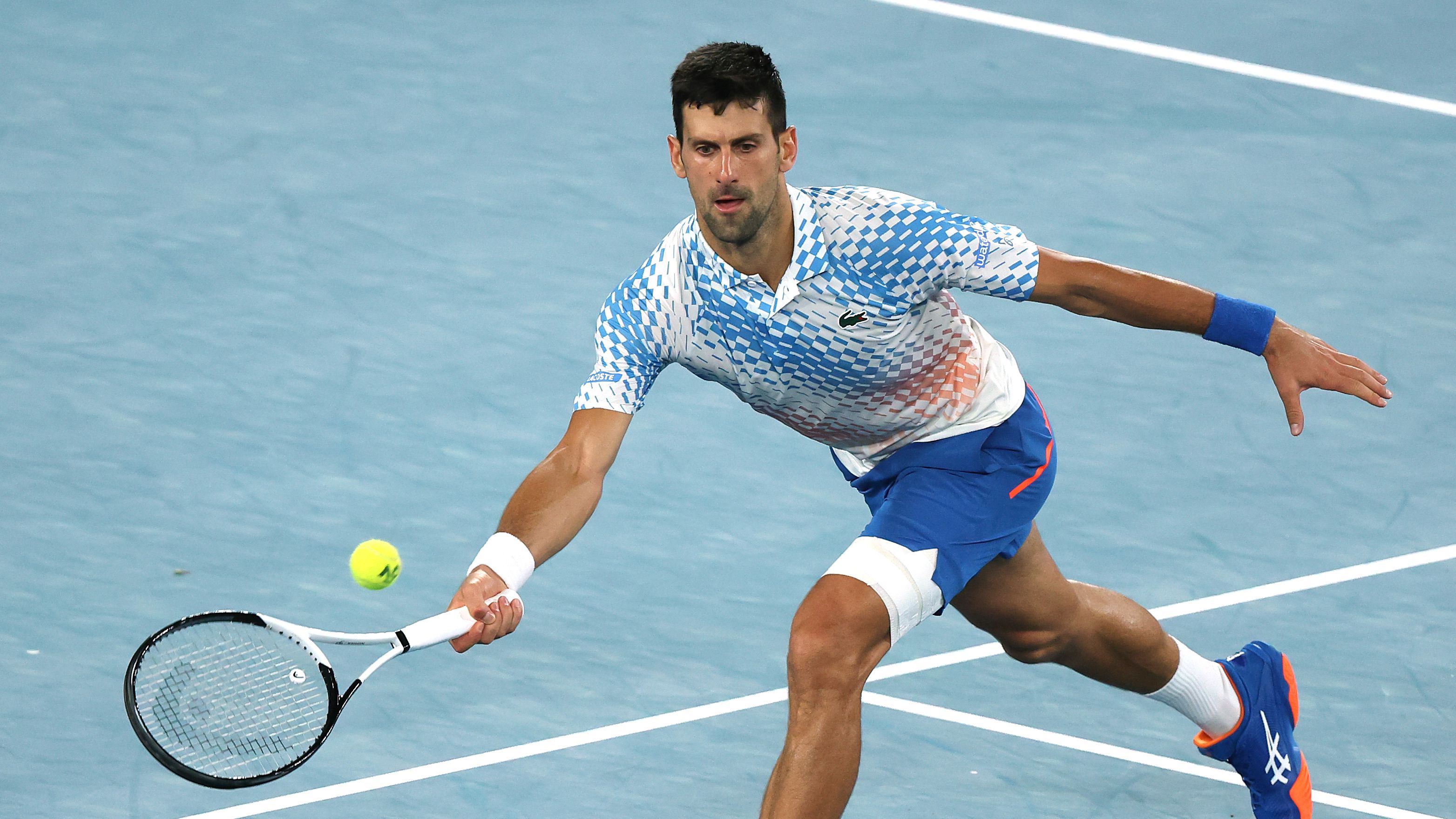Djokovic em ação no Australian Open (Crédito: Getty Images)