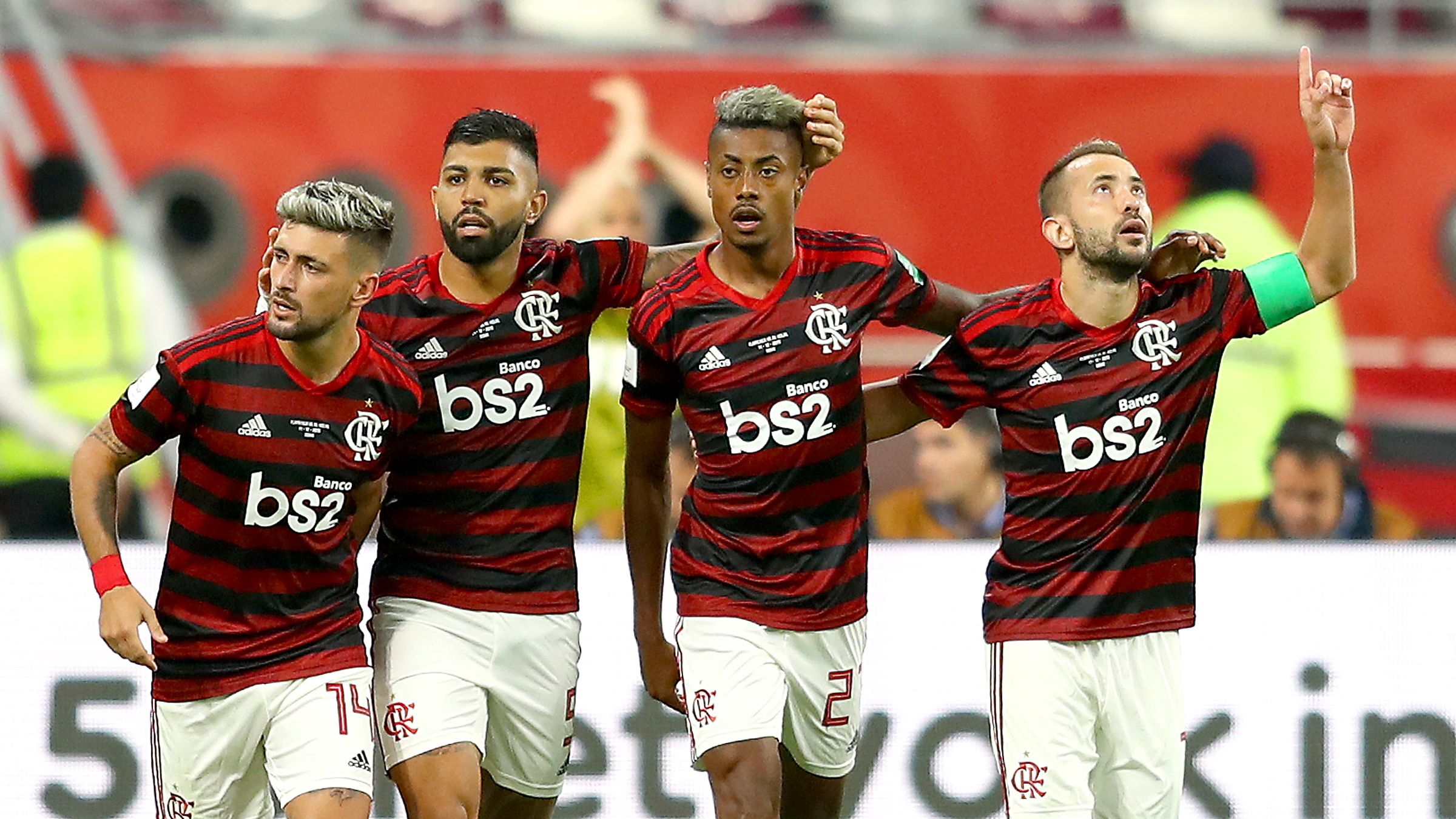 Flamengo contra o Al-Hilal em 2019 (Crédito: Getty Images)