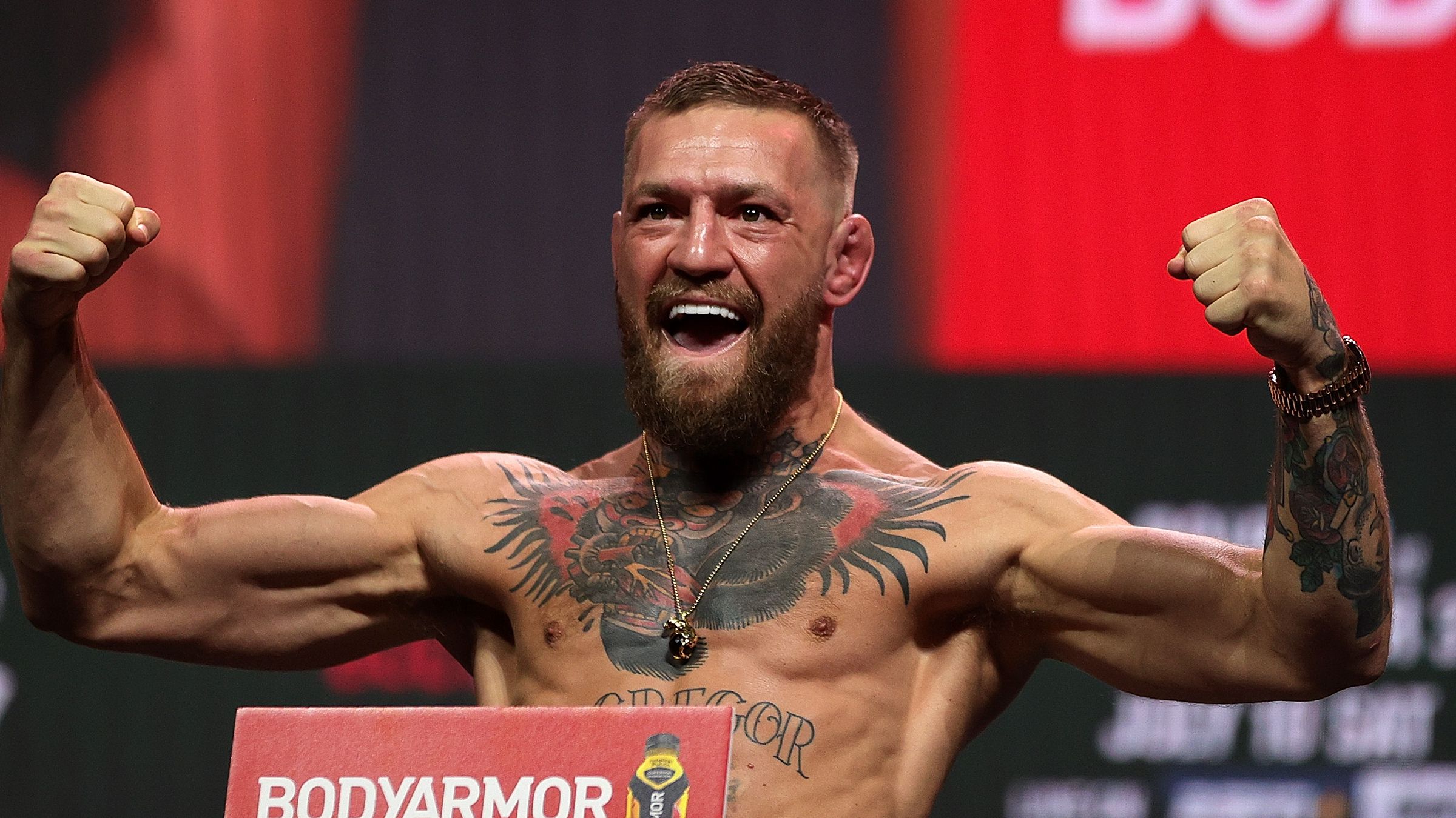 McGregor em sua última luta no UFC (Crédito: Getty Images)