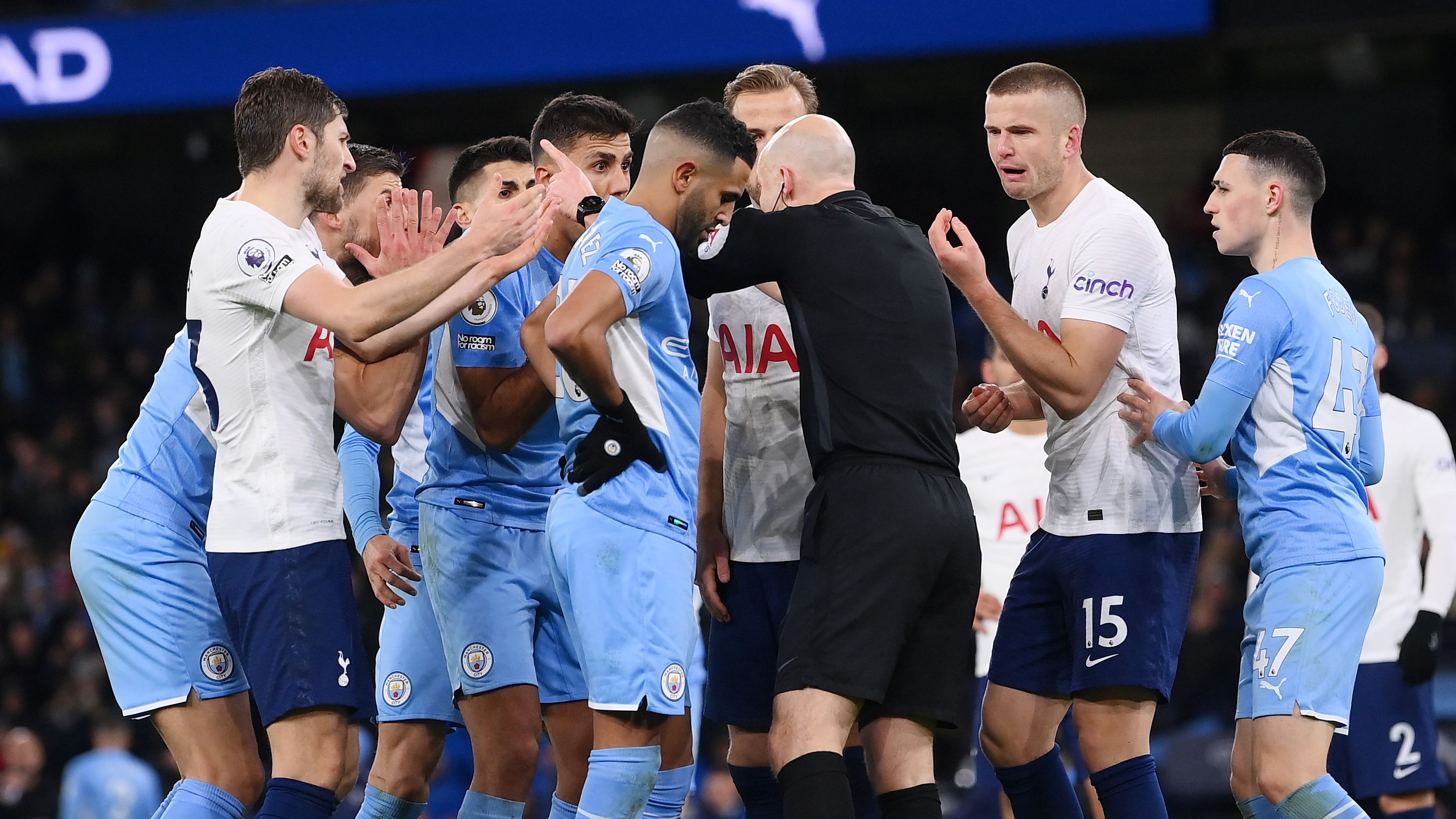 Imagens do último confronto entre Manchester City e Tottenham (Crédito: Getty Images)