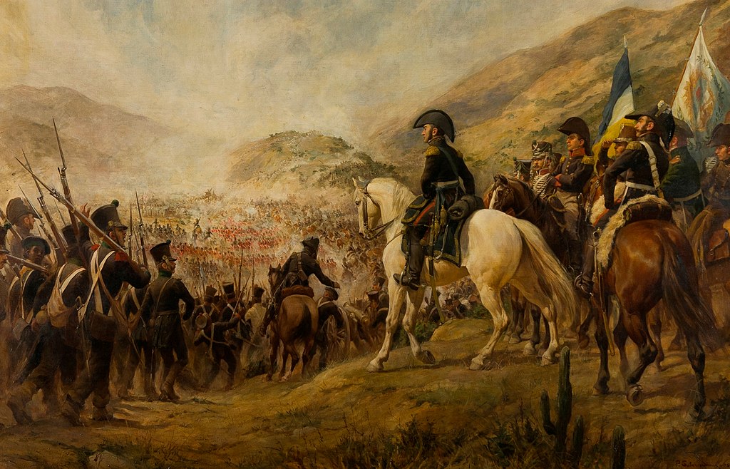 Representação da Batalha de Chacabuco por Pedro Subercaseaux Errazuriz (Crédito: Domínio Público)