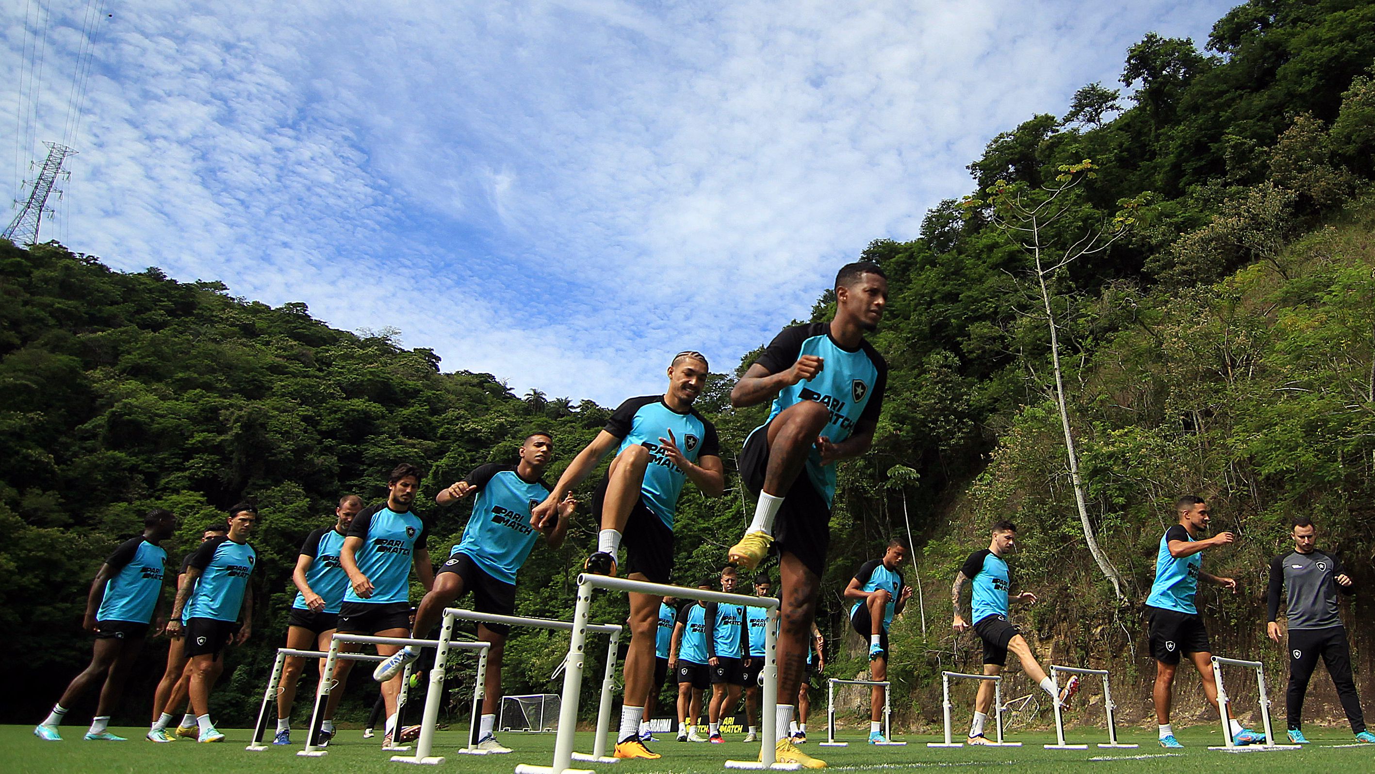 Imagens do treinamento do Botafogo (Crédito: Vítor Silva / Botafogo)