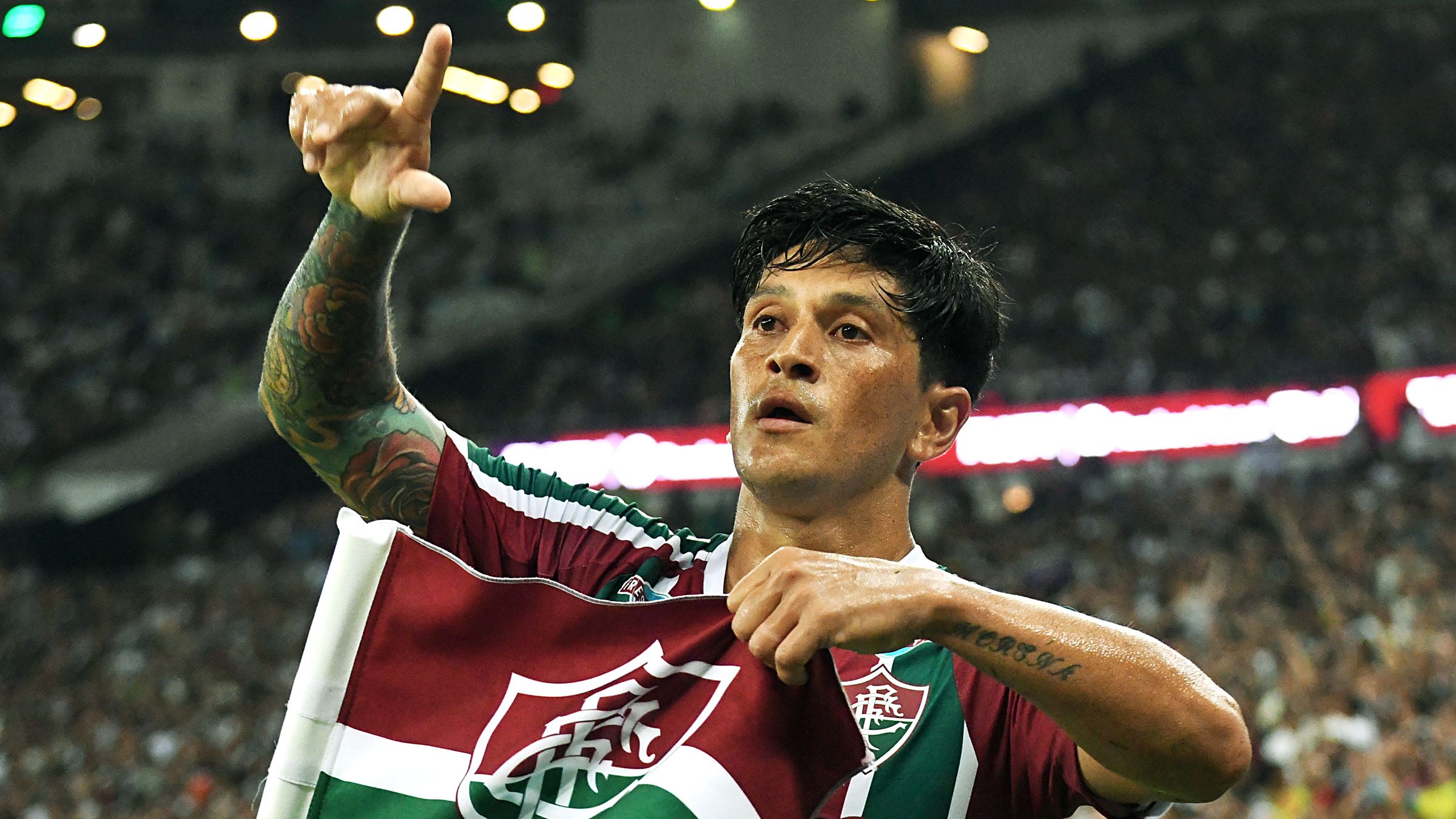 Cano comemorando gol marcado contra o Vasco (Crédito: Marcelo Gonçalves / Fluminense)