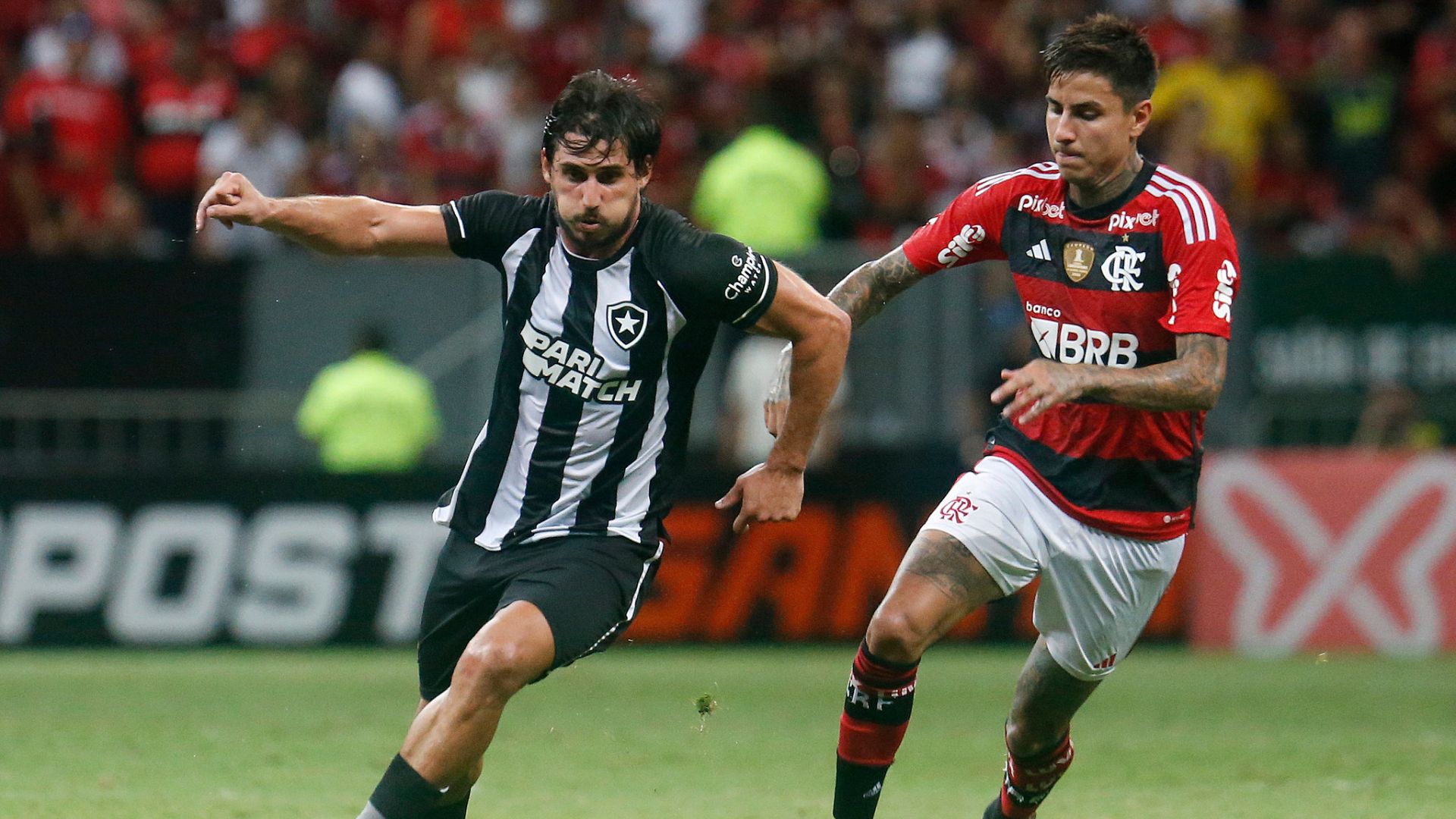 Botafogo e Flamengo em ação