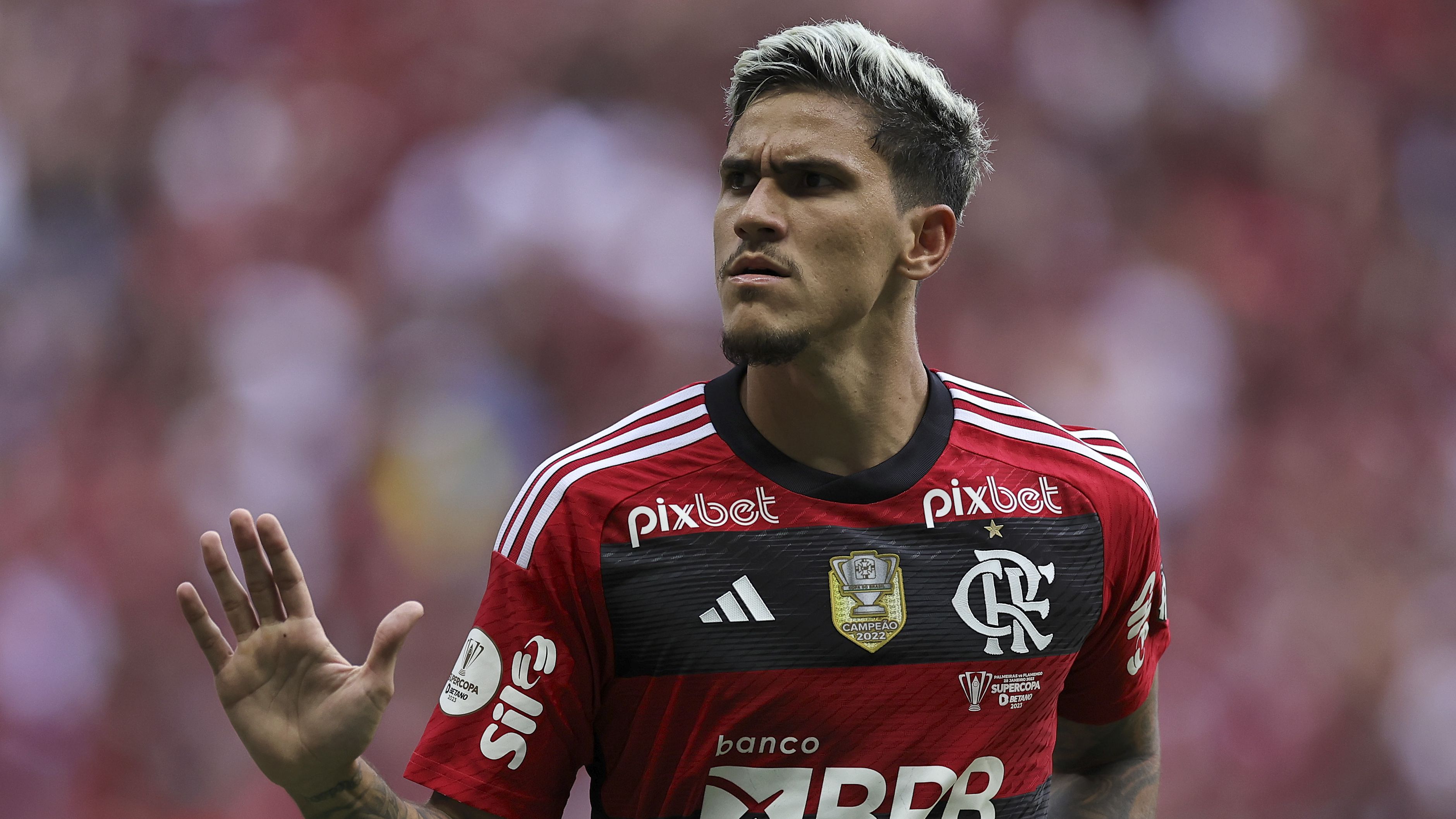 Pedro é o artilheiro do Flamengo na temporada, com 10 gols marcados (Crédito: Getty Images)