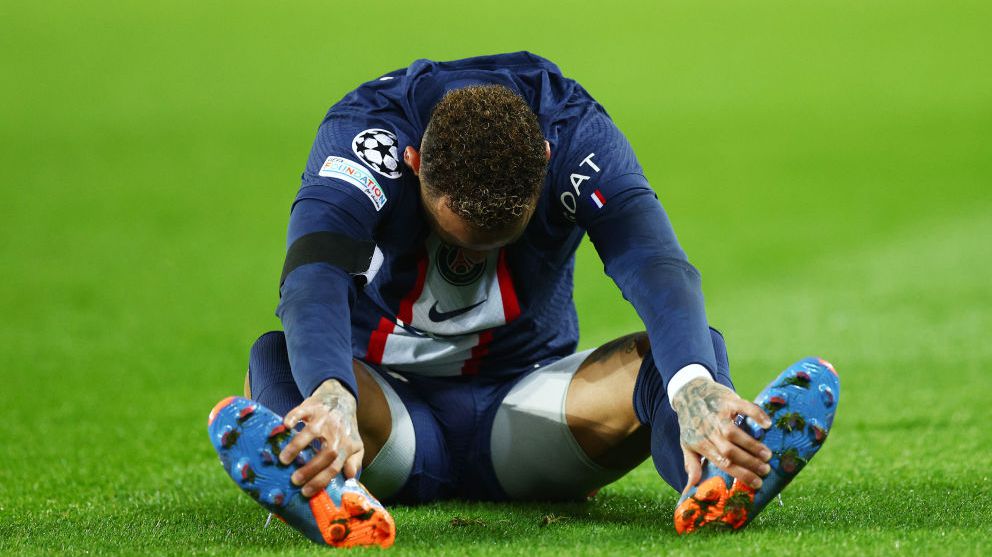 Neymar sofre com mais uma lesão perto de um jogo decisivo pela Champions League (Crédito: Getty Images)