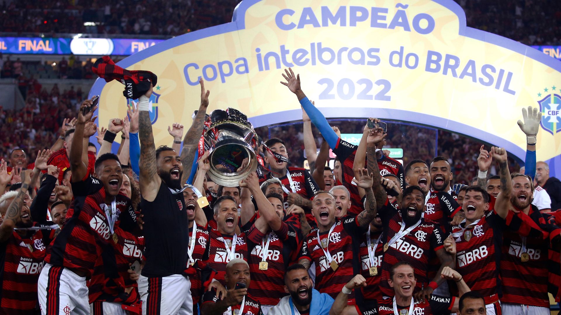 Flamengo campeão da última Copa do Brasil, em 2022