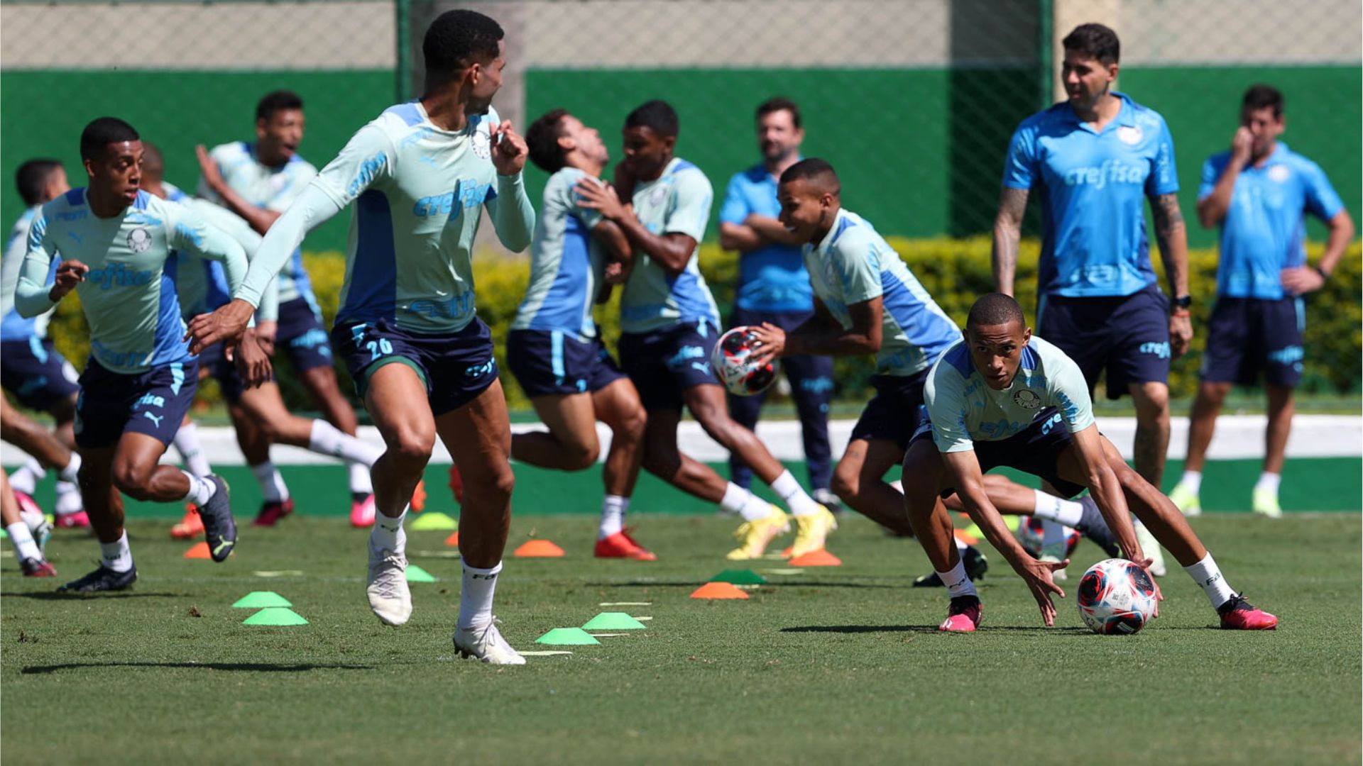Palmeiras treina para enfrentar o Água Santa na final do Paulistão 2023