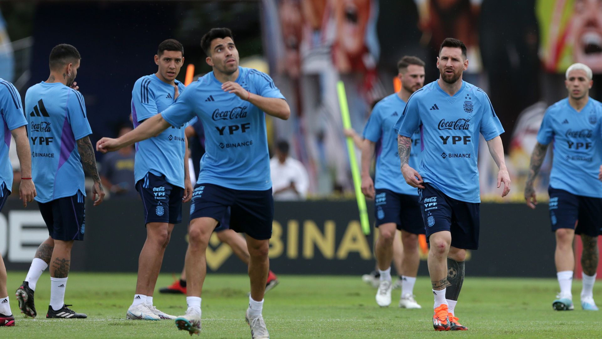 Argentina se preparando para o primeiro jogo após título Mundial