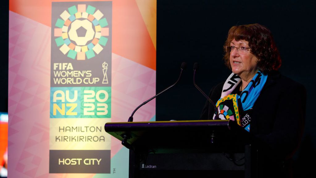 Johanna Wood, presidente da associação de futebol da Nova Zelândia